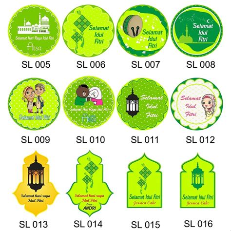 40 Trend Terbaru Stiker Bulat Selamat Hari Raya Idul Fitri Sticker Fans