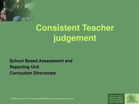 Ppt Consistent Teacher Judgement Powerpoint Presentation Free