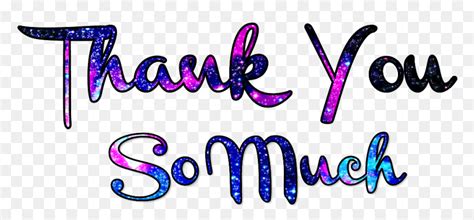 Thank You So Much Clip Art Hd Png Download Vhv