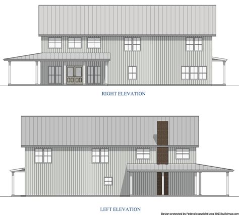 Bm3945 Farmhouse Barndominiums