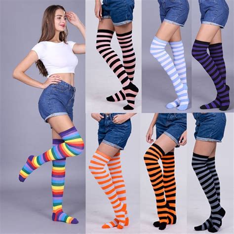 Knee Socks Women Cotton Thigh High Over The Knee Stockings For Ladies Girls 2020 Warm Long