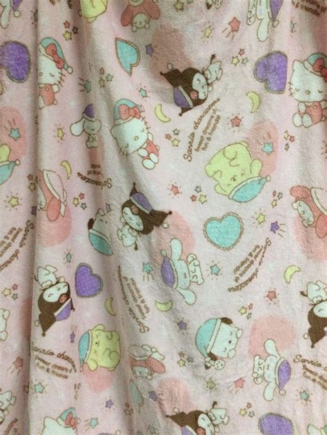 Sanrio Friends Fleece Blanket Throw On Mercari Throw Blanket Sanrio