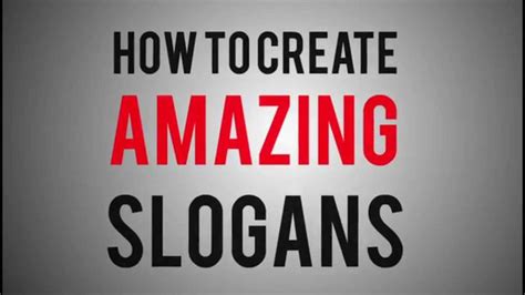 How To Create Amazing Slogans Youtube