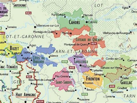 Wine Map Of France