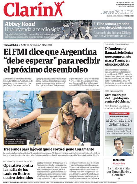 clarin argentina 26 de septiembre de 2019 infobae