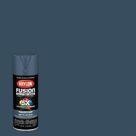 Krylon Fusion All In One General Purpose Matte Ink Blue Spray Paint