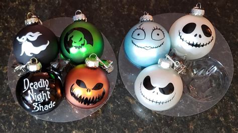 Made Nightmare Before Christmas ornaments for our black Christmas tree