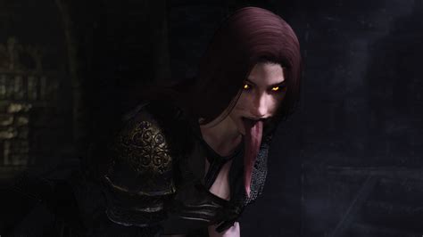 Theelderscrolls Skyrim Female Femaleonly Solo Solofemale Tongue