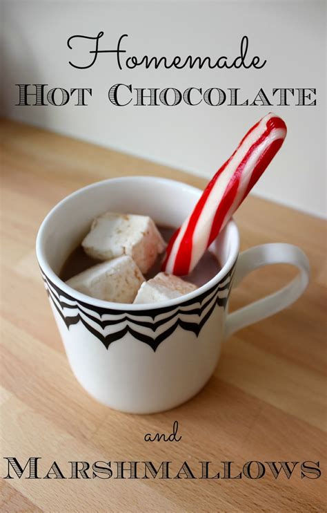 Recipes For Homemade Marshmallows And Hot Chocolate Driven By Decor