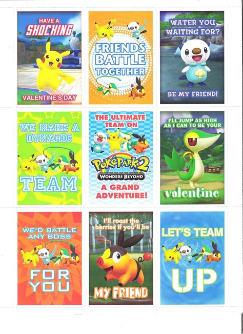 *a note from david, these blank cards are made to scale of the actual pokemon cards, but if your printer has any. pokemon valentine day cards | Valentine day cards ...