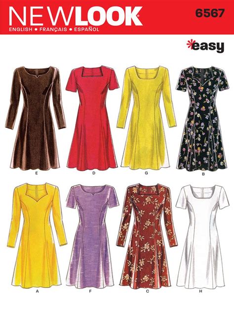 Nl6567 Misses Dress Easy Pattern Dress Women Miss Dress Dress