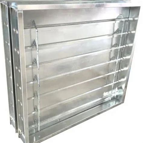 Galvanized Steel Gi Back Draft Dampers For Fire Control Shape