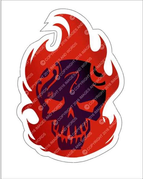 Suicide Squad Diablo Repositionable Graphic Decal Sticker T