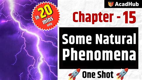Some Natural Phenomena Class 8 Science Chapter 15 One Shot Explanation