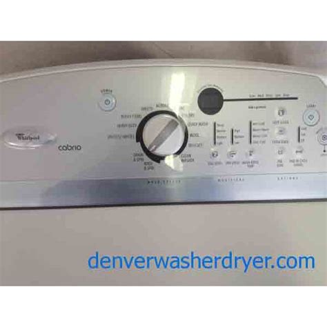 Nothing lasts forever, but surely a new washing machine or dryer should last more than a year or two before falling apart? High-Efficiency Agitator-less Whirlpool Cabrio Washer ...