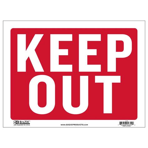 12 X 16 Keep Out Sign Bazicstore Reviews On Judgeme