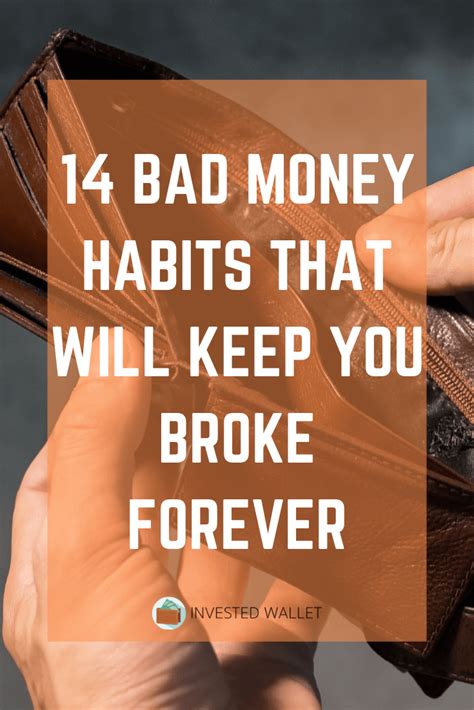 14 Bad Money Habits That Will Keep You Broke Forever