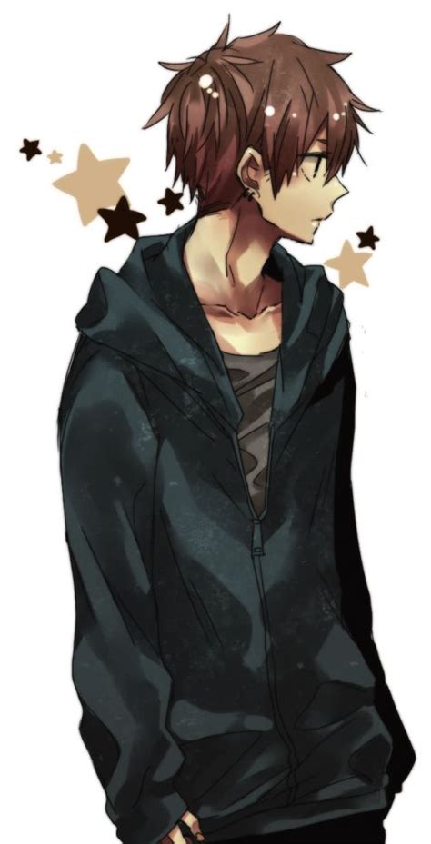 There are an uncountable amount of black hair anime characters, so we need you to add as many as your favorites to this list as possible. Boy with brown hair and blue hoodie | Anime brown hair ...