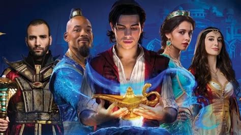 Disneys Aladdin Gets A New Banner Featuring Aladdin Jasmine Genie Jafar And Dalia
