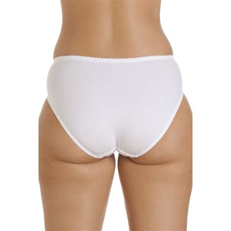 Ladies Camille Lingerie Briefs Womens White Lace Classical Knickers