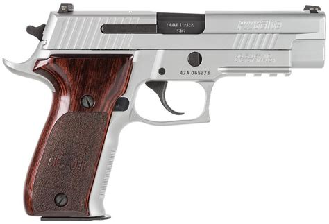 Sig P226 Elite Stainless 9mm 44 15 Rd Srt Night Sights Rosewood Grips