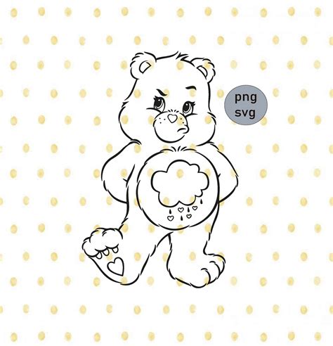 Grumpy Bear Care Bears SVG Cricut Cut File Digital File | Etsy
