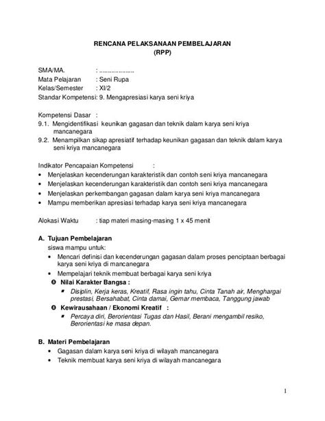 Contoh Rpp Model Pembelajaran Example Non Example Seputar Model