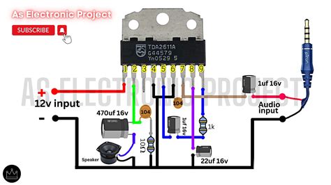 Tda A Amplifier Circuit Diagram Diy Electronics Electronics