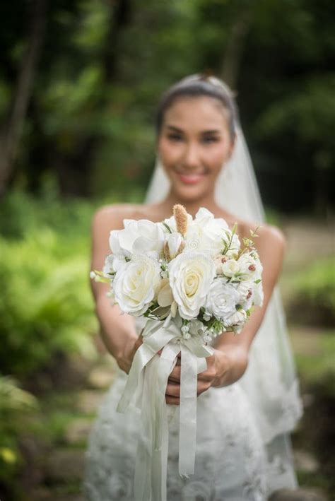 Beautiful Bride With Wedding Bridal Stock Image Image Of Romance