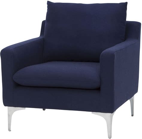 Anders Navy Blue Chair From Nuevo Coleman Furniture