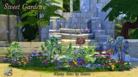 Sweet Garden Flowers By Souris At Khany Sims Sims 4 Updates