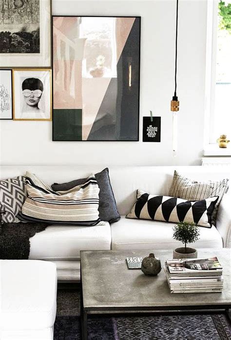 Modern Black White Grey Living Room 20 Black And White Living Room