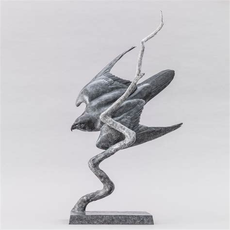 Bronze Dragon Sculpture Firedrake By Nick Bibby Bird Sculpture Metal