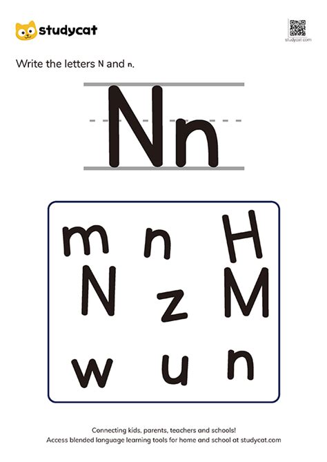 As ages progress, our writing worksheets get into. Letter 'Nn' Writing Worksheets | Printable English PDF