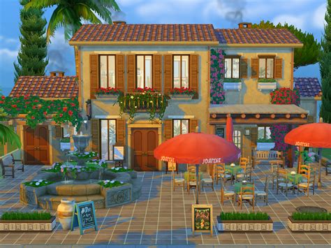 The Sims Resource Italian Restaurant No Cc
