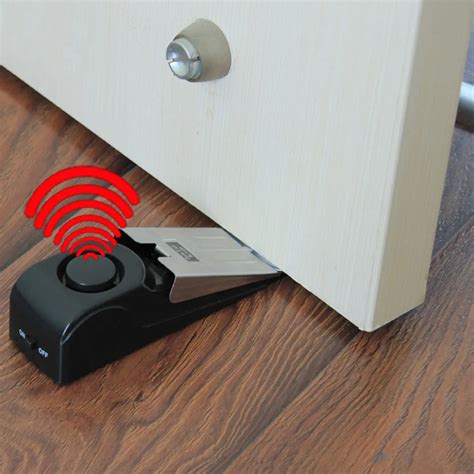 Door Stopper Alarm Door Gap Alarm Wireless Vibration Triggered Home