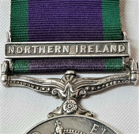 Post Ww2 British General Service Medal Northern Ireland Service Raf