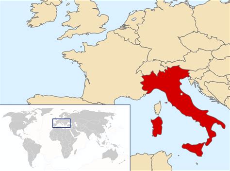 Mapa De Italia Plano Mapa Político Regiones