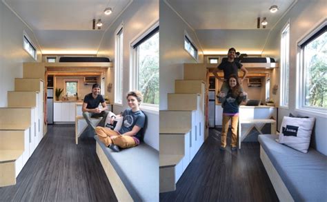 The interior's simple, clean lines and. Shed: Modern tiny house on wheels with space-saving interiors