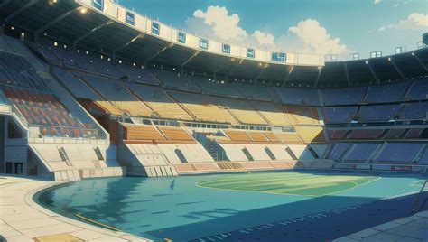 Stadium Sports Modern Fantasy Graphic Novel Anime Manga Wallpaper