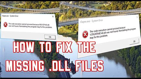 2019 How To Fix The Missing Dll Files Error On Windows 10 Youtube