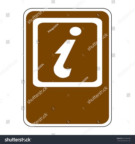 Tourist Information Sign Stock Vector Royalty Free 357444188