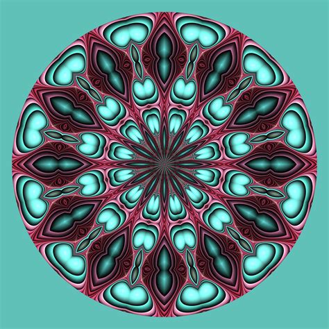 Pink Aqua Mandala 2 By Janclark On Deviantart