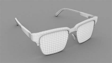 3d model clubmaster inspired will i am glasses vr ar low poly cgtrader