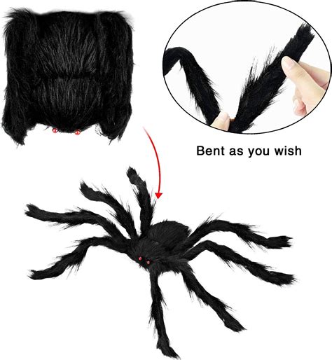 Buy Joyin Halloween Realistic Hairy Spiders Set 6 Pack Halloween
