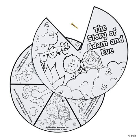 Color Your Own Adam And Eve Story Wheels Discontinued