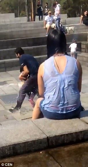 Girl Blasted Into Air After Stepping On Fountain In Mexico Daily Mail