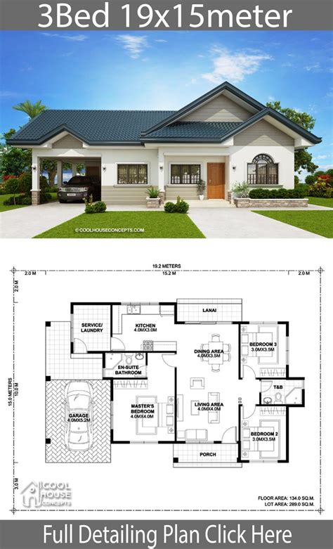 32 Important Concept 3 Bedroom House Plan With Car Parking