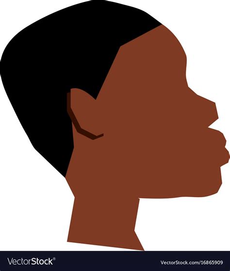 African Man Silhouette Royalty Free Vector Image