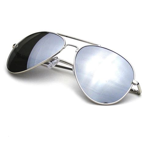 Black Mirrored Aviators Sunglasses Gallo